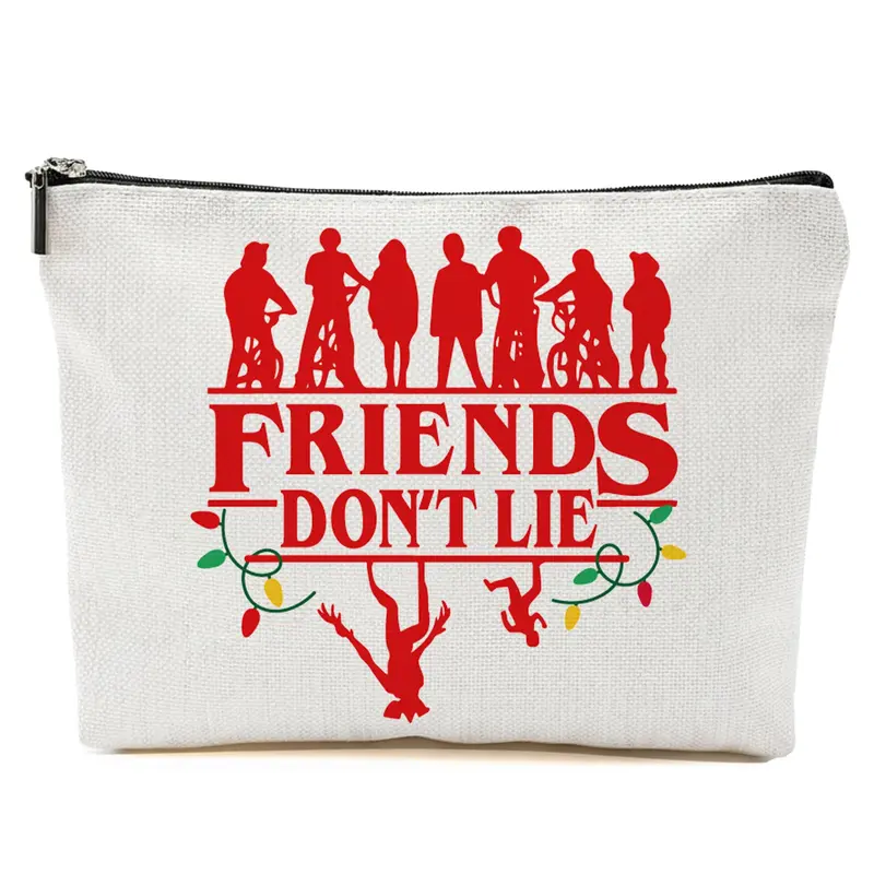 Repnalm Friends Makeup Bag – Trousse cosmétique chic, cadeau Saint-Valentin pour amie