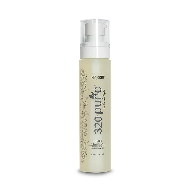 Rev320 320Pure Lustre Argan Oil – Soin capillaire léger pour cheveux colorés et abîmés, 4 oz