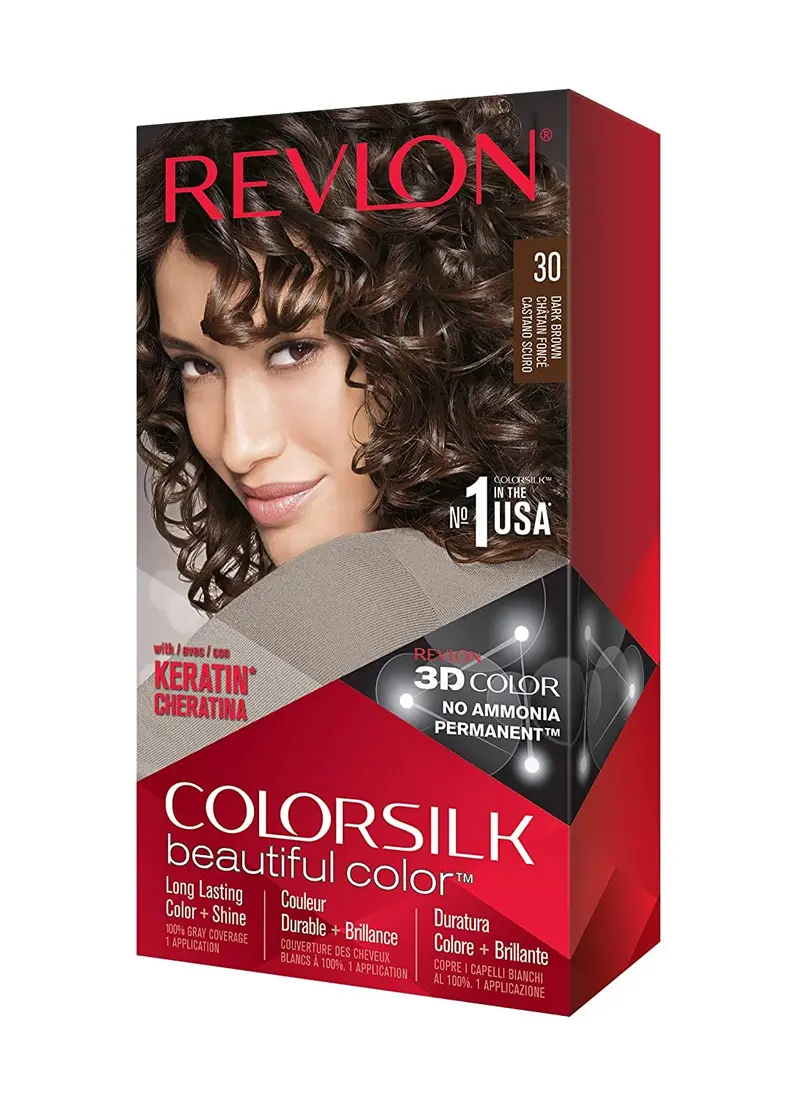 REVLON ColorSilk Brun Foncé 30 – Pack de 5 | Coloration Cheveux