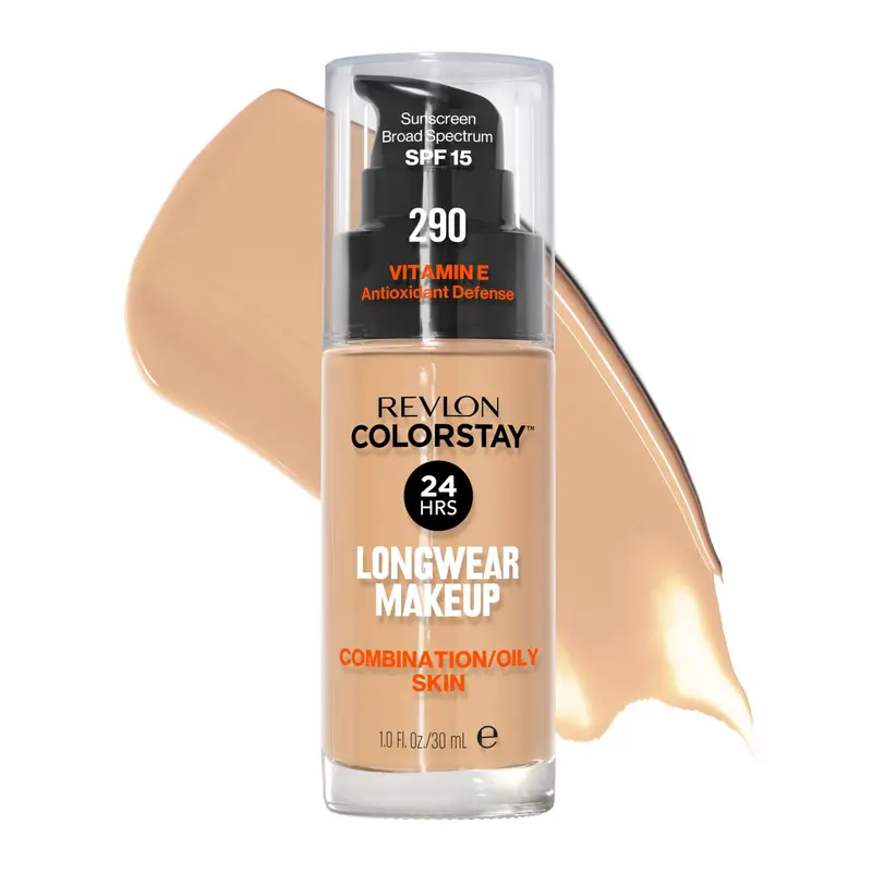 REVLON ColorStay Fond de Teint – Finition Matte, SPF 15, Teinte Naturel Ochre 175, 30 ml