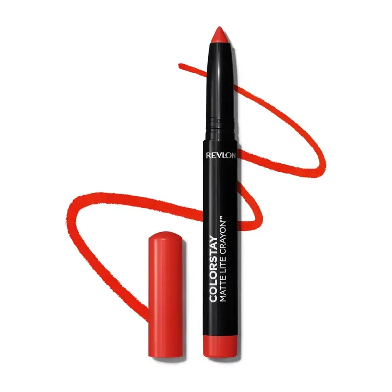REVLON ColorStay Matte Lite Crayon Lipstick 009 Ruffled Feathers – Crayon à Lèvres Matte avec Taille-Crayon Intégré