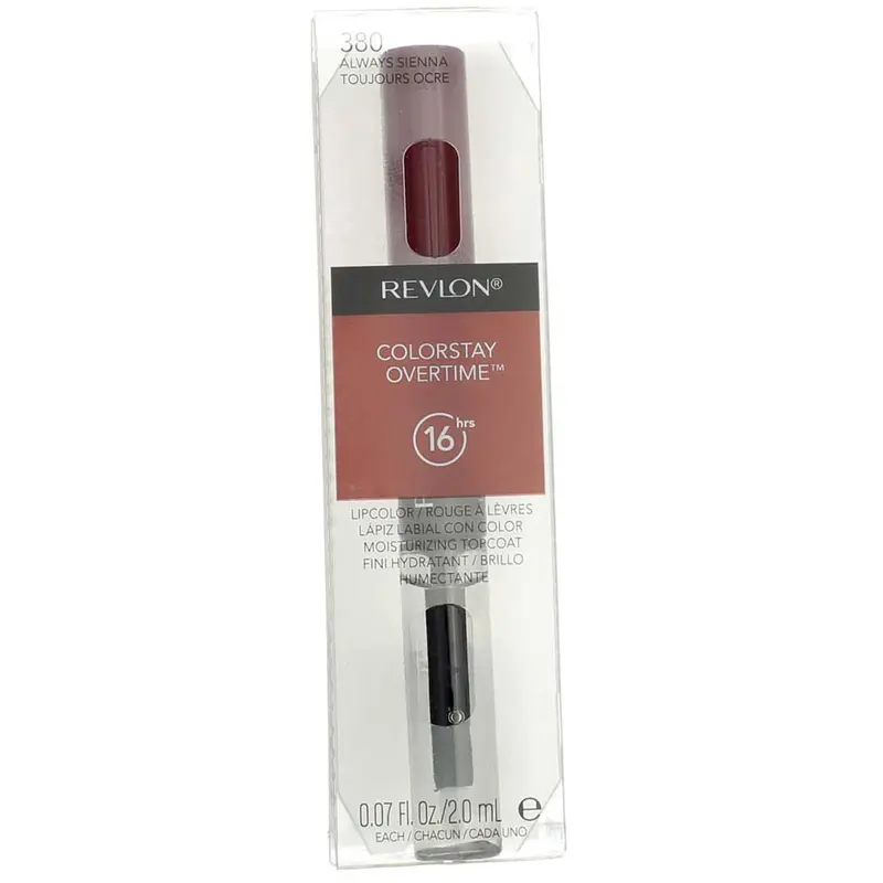 Revlon ColorStay Overtime Lipcolor Always Sienna (2 pièces) – Couleur durable et brillance hydratante | REVLON