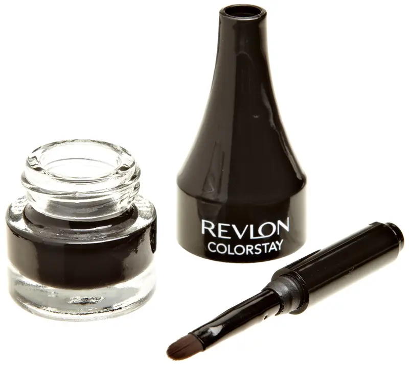 Revlon Crème Gel Eyeliner ColorStay – Noir, Résistant à l'eau, Longue tenue, Applicateur pinceau – 0,08 oz