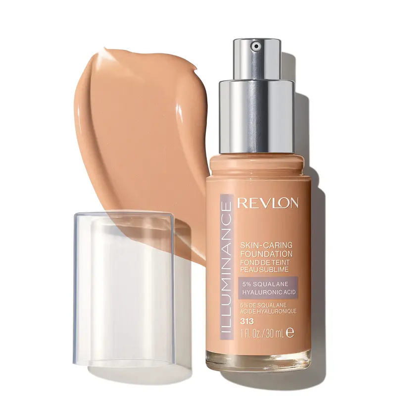 REVLON Illuminance Fond de Teint Liquide – Soin de la Peau Hydratant, Teinte 313 Brun Clair, 30 ml