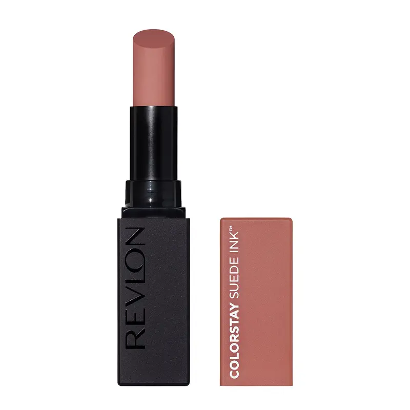 REVLON Lipstick ColorStay Suede Ink 002 No Rules — Rouge à lèvres mat avec primer intégré et vitamine E, résistance à l'eau