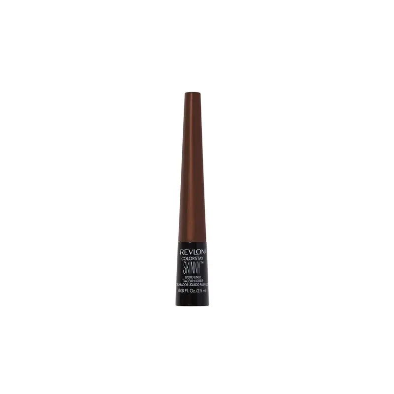 REVLON Skinny Eyeliner Liquide – Maquillage ColorStay, Waterproof et Longue Tenue, Embout Ultra-Fin 0,1 mm – Mahogany Flame