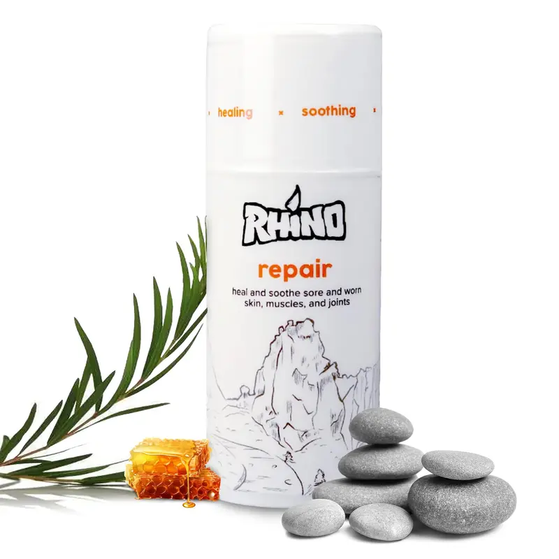 Rhino Skin Solutions Repair Cream – Crème réparatrice apaisante (100 ml) | Idéale pour grimpeurs, athlètes et MMA | Oregon