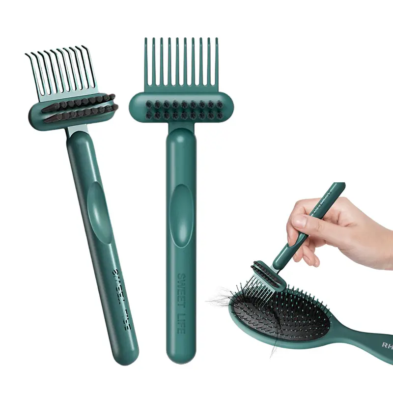 RHOS Nettoyeur 2-en-1 pour Brosses et Peignes – Lot de 2 Vert