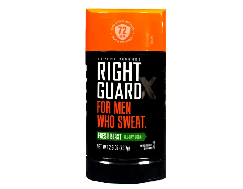 Right Guard Xtreme Defense 5 Anti‑transpirant et Déodorant – Fresh Blast, Lot de 5 × 2,6 oz