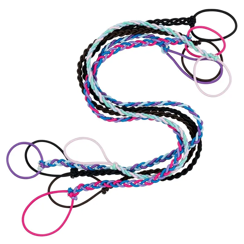 Rip Tie – Élastiques pour cheveux 24 pouces x 2,5 mm – 5 pièces multicolores sans accroc