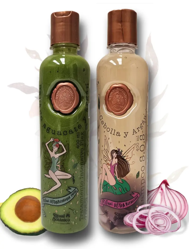 Ritual Botanico SOS Shampoing Oignon et Argan – Ultra Réparateur Plex Avocat