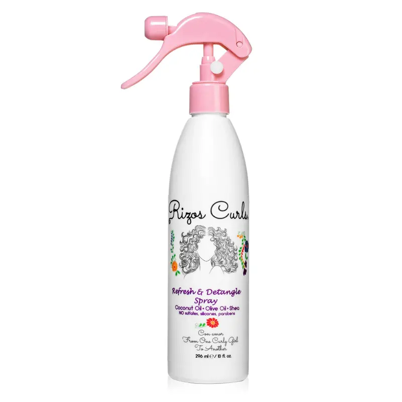 Rizos Curls Spray Rafraîchissant Démêlant – Boucles 2a–4c Hydratation & Brillance – Végan & Cruelty-Free
