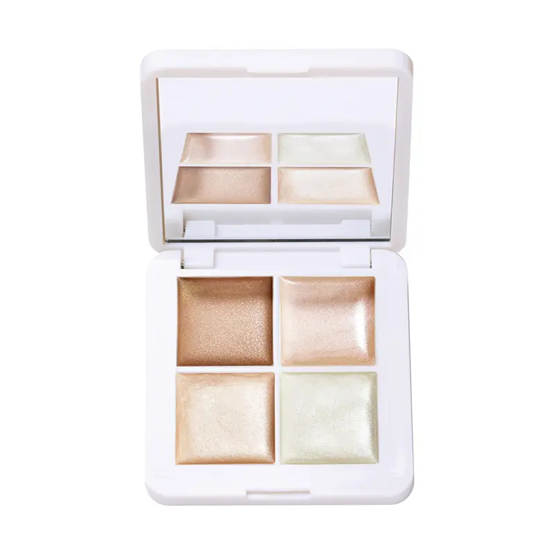 RMS Beauty Lip2Cheek Glow Quad – Palette crème polyvalente pour lèvres et joues, 4 teintes hydratantes, fini naturel