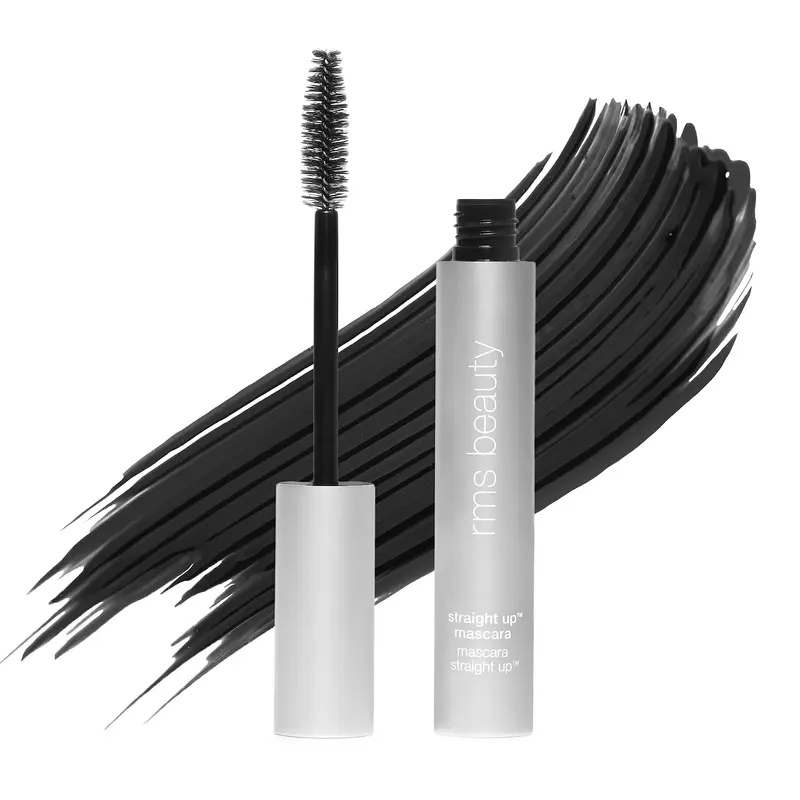 RMS Beauty Mascara Straight Up – Peptides, Longueur et Volume, Noir, Résistant à l'eau, Végan & Sans Cruauté, 8 ml