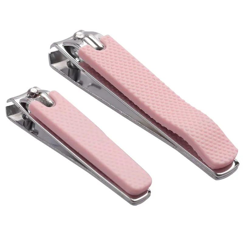 Rocotus – Ensemble 2 pièces de coupe-ongles roses, kit portable