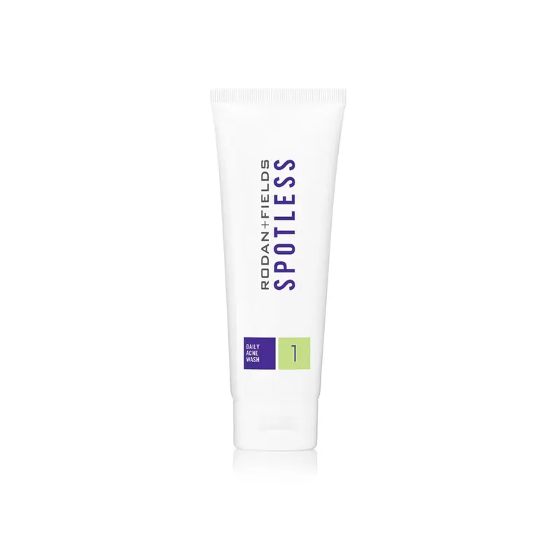 RODAN + FIELDS Spotless Daily Acne Wash — 125 ml — Nettoyage Doux Exfoliant au 5% de peroxyde de benzyle pour Ados et Jeunes Adultes