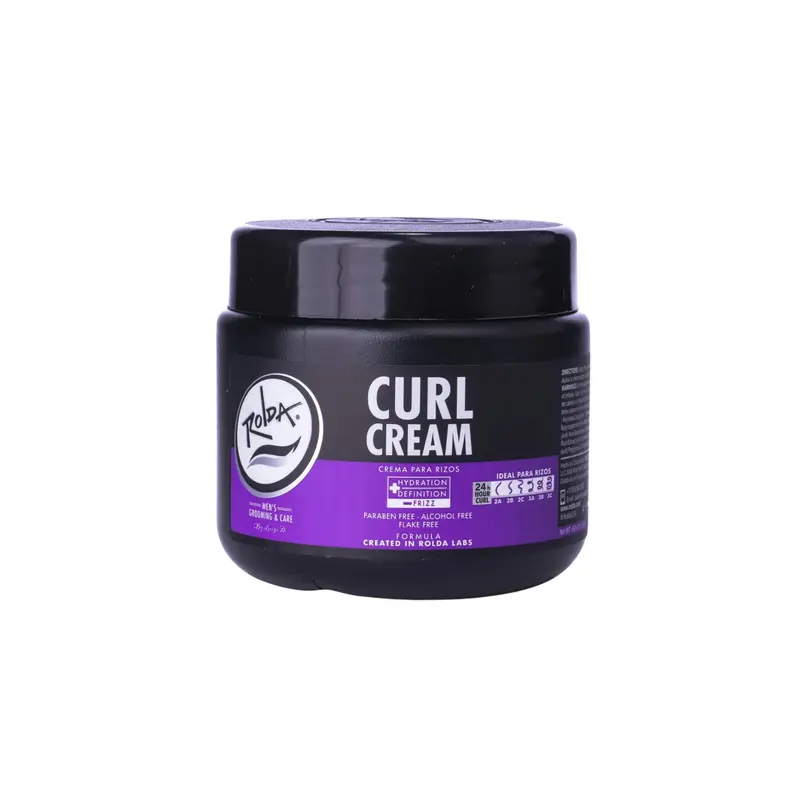 Rolda Curl Cream – Crème boucles pour hommes, définition légère, anti-frizz et hydratante (260 ml)