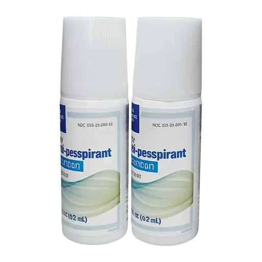 Roll-On Antiperspirant Sans Alcool – Fraîcheur Durable, Réduction de la Transpiration, Pack de 2 bouteilles 45 ml