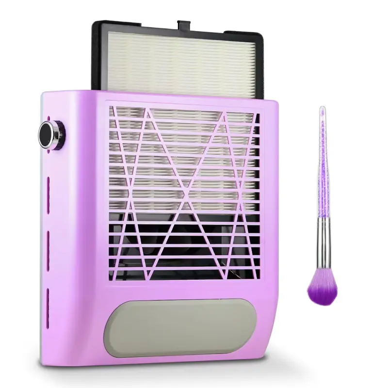 Rolokit — Aspirateur à poussières pour ongles 80W, filtre réutilisable et brosse, silencieux