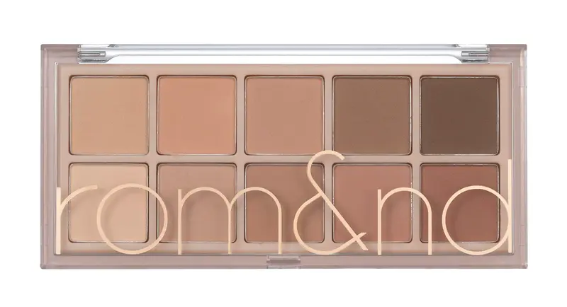rom&nd Better Than Palette – 10 teintes chaudes (mat et irisés) pour paupières