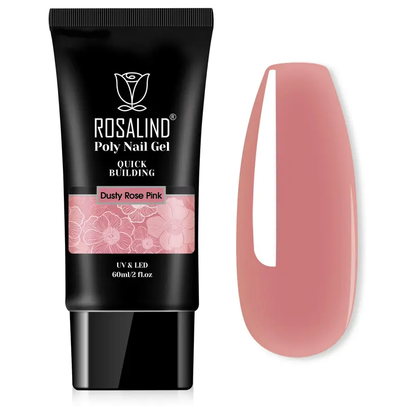 ROSALIND Gel Extension Rose Nude – Rose Pâle, 2 oz, Extensions Ongles