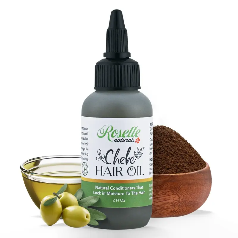 Roselle Naturals Chebe Oil pour la croissance des cheveux – 60 ml – USA