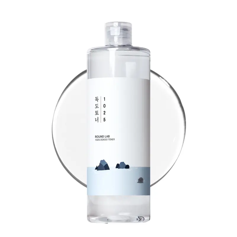 ROUND LAB 1025 Dokdo Toner – Tonique hydratant et régulateur de sébum, 500 ml