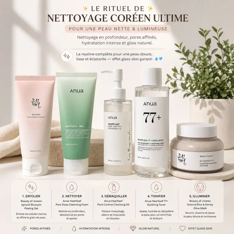 Routine de Nettoyage Coréenne