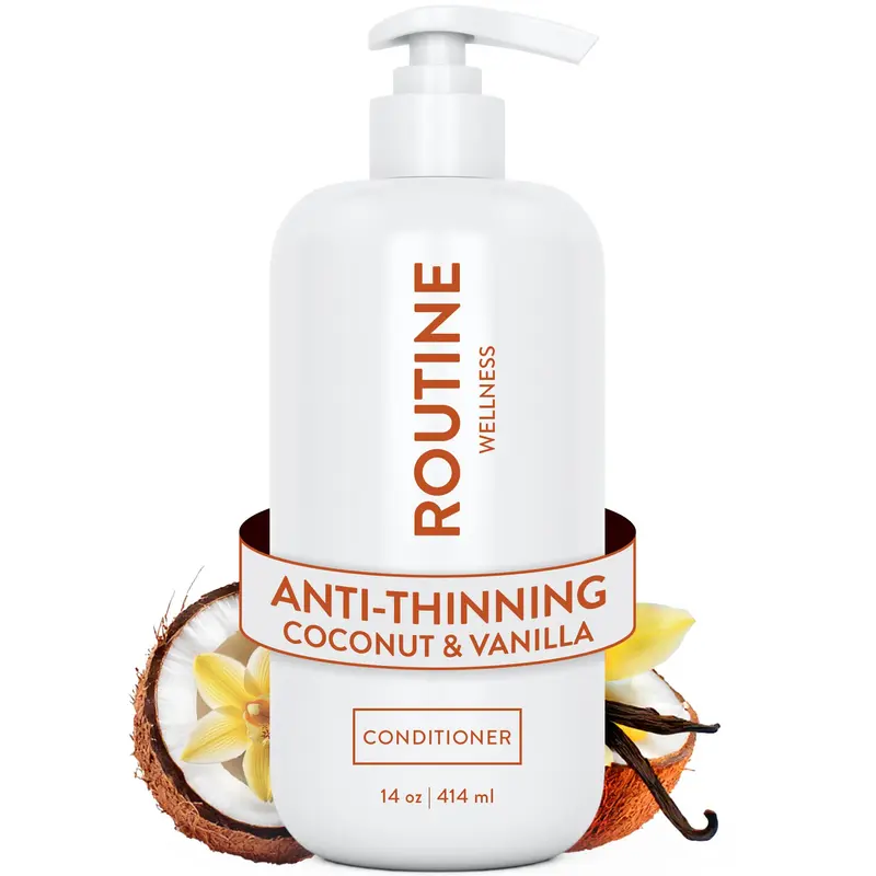 Routine Wellness Conditionneur Profond Anti-Affinement – Bloqueur de DHT – Cheveux Sains Coco Vanille 14oz
