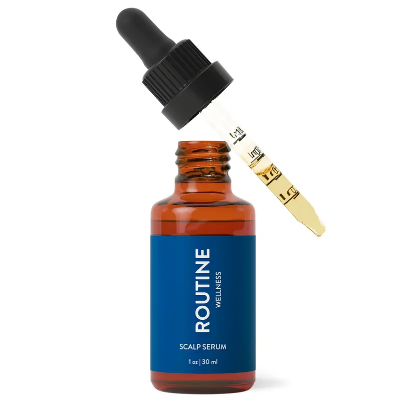 Routine Wellness Sérum Cuir Chevelu – Cheveux Clairsemés plus Épais & Pleins, Léger, Trèfle Rouge & Peptides – 30 ml