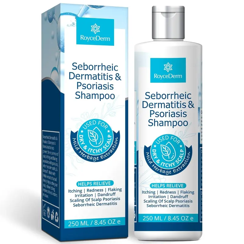 Roycederm Shampoo Cuir Chevelu – Psoriasis, Dermatite Séborrhéique, Folliculite et Pellicules