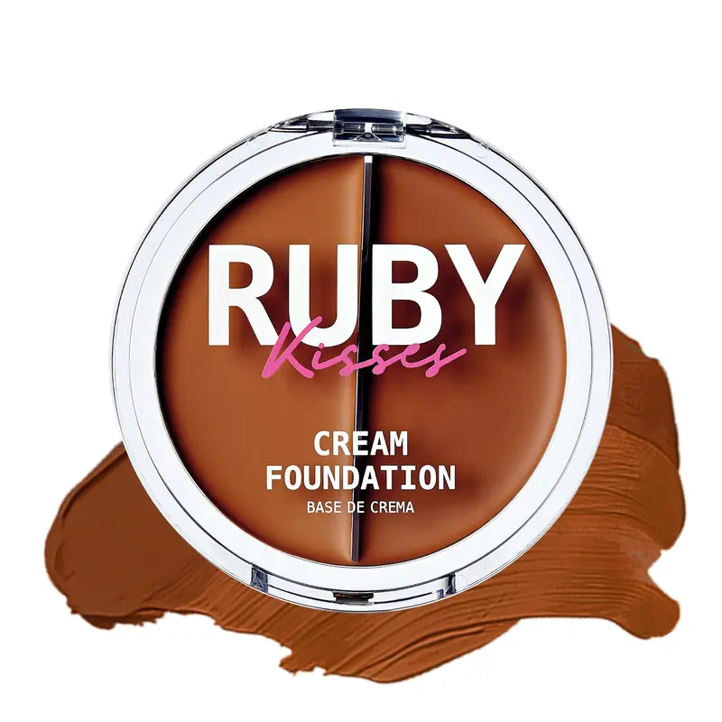 Ruby Kisses 3D Face Creator – Fond de Teint & Correcteur, 12H, Couverture Moyenne à Totale, Fini Semi-Mat, Non Gras