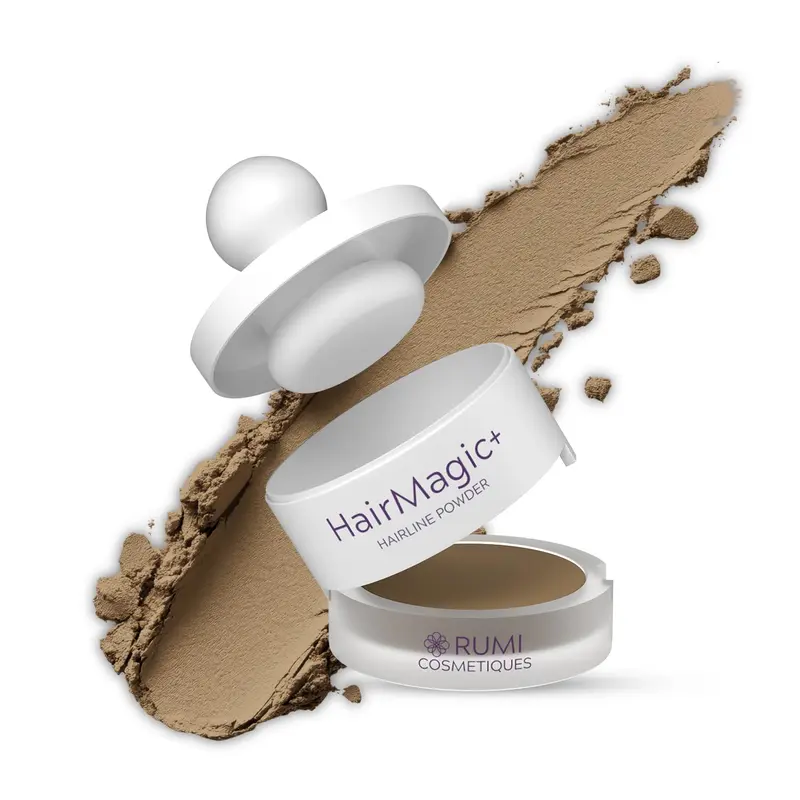 Rumi Cosmetiques HairMagic+ Poudre Racines – Couverture Grisonnements pour Femmes Mûres – Fini Naturel, Résistante à l’Eau, Huile d’Argan et Vitamine E (Blond Naturel)