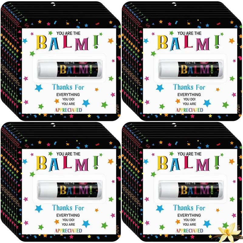 Sacubee Lot de 60 Baumes à Lèvres – Cadeaux d’Appréciation pour Employés et Équipe
