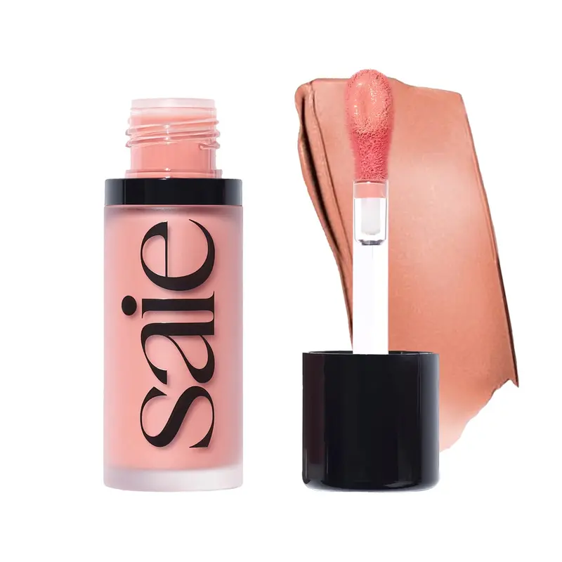 Saie Dew Liquid Blush Rosy — Fard crème hydratant vegan pour un éclat naturel