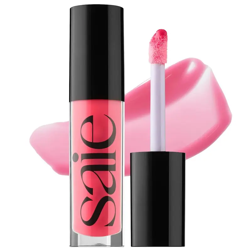 Saie Glossybounce – Hybride gloss huile hydratant pour lèvres, brillance ultra et douceur