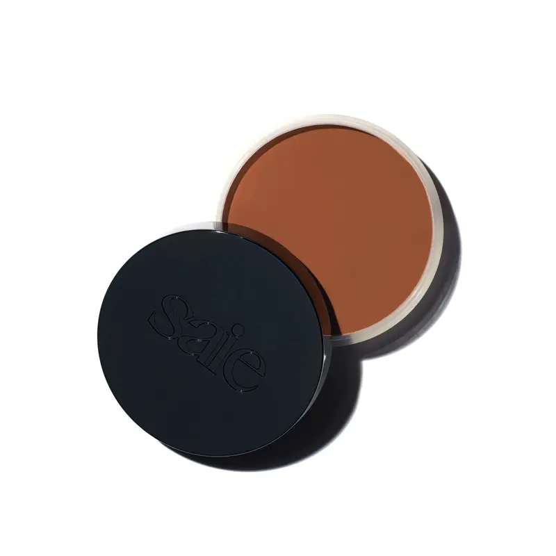 Saie Sun Melt Cream Bronzer – Bronzer crème modulable pour un contour naturel et un fini velouté – Bronze doré (1 oz)