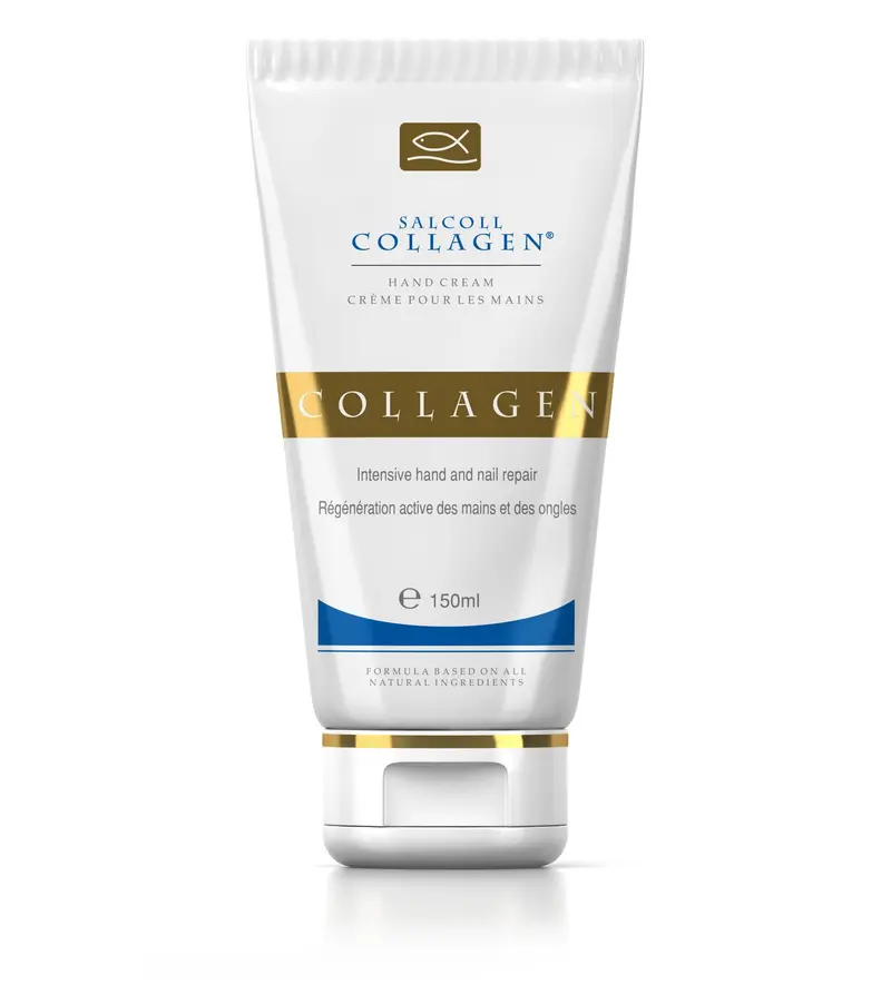 Salcoll – Crème Mains Anti-Âge au Collagène Pur, Hydratation Hypoallergénique 150 ml
