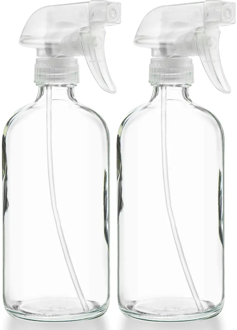 Sally's Organics Bouteilles Verre 16oz – Vaporisateur Fin ou Jet (Lot de 2)