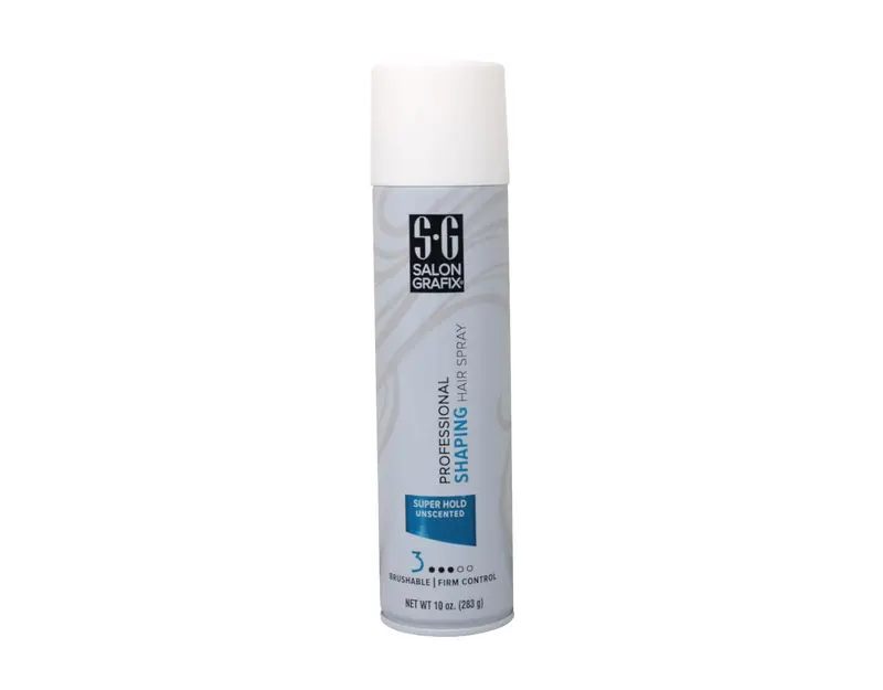 Salon Grafix Spray Coiffant Modelant - Tenue Supérieure Sans Odeur - 10 oz (Pack de 6)