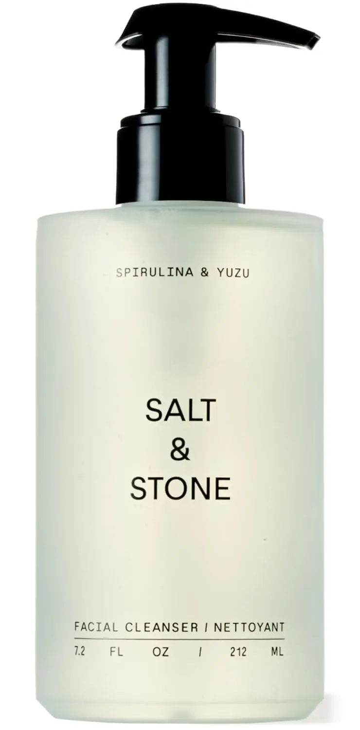 Salt & Stone Nettoyant Visage Doux – Spiruline & Yuzu, Hydratant, Vegan, Cruelty-Free