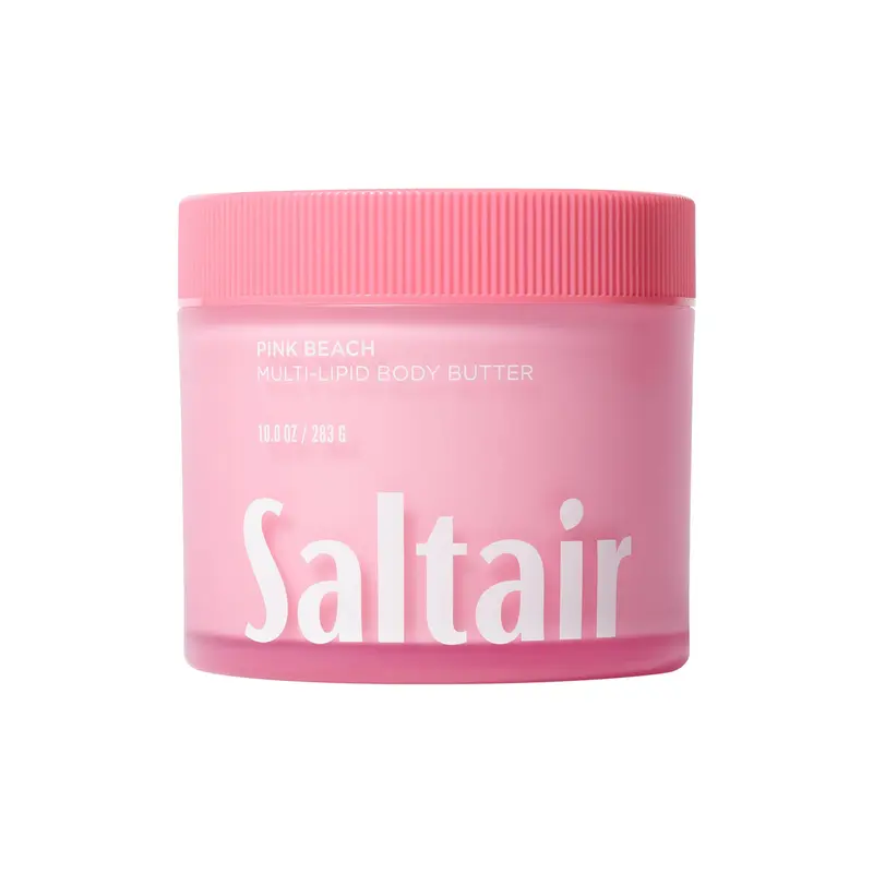Saltair Beurre Corporel Multi-Lipides – Hydratation riche et soin de la barrière, 300 ml – Parfum Plage Rose