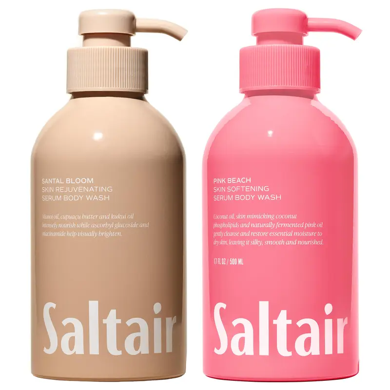 Saltair Douche Corps Signature – Pack 2 Senteurs Luxueuses (Monoi & Cupuaçu), Vegan & Cruelty-Free, 2x17 oz