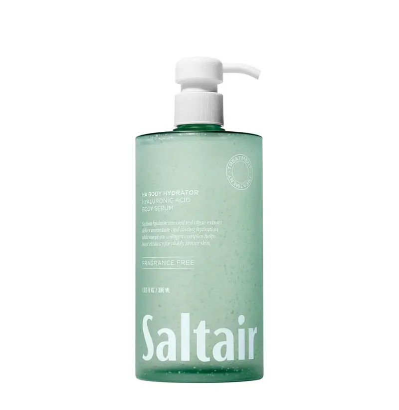 Saltair Sérum Corps à l’Acide Hyaluronique – Hydratation légère pour peau lisse et rebondie | Gel clair en pompe 13 oz