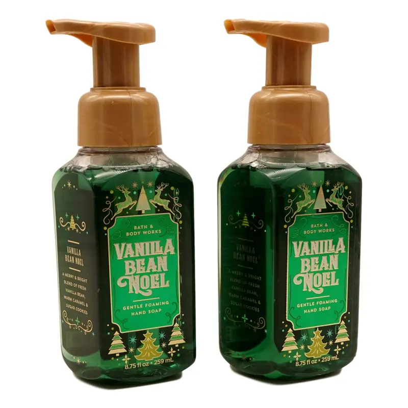 Sameriver – Savon Main Mousse Vanille de Noël et Caramel – Lot de 2, 8,75 oz (design d'emballage variable)