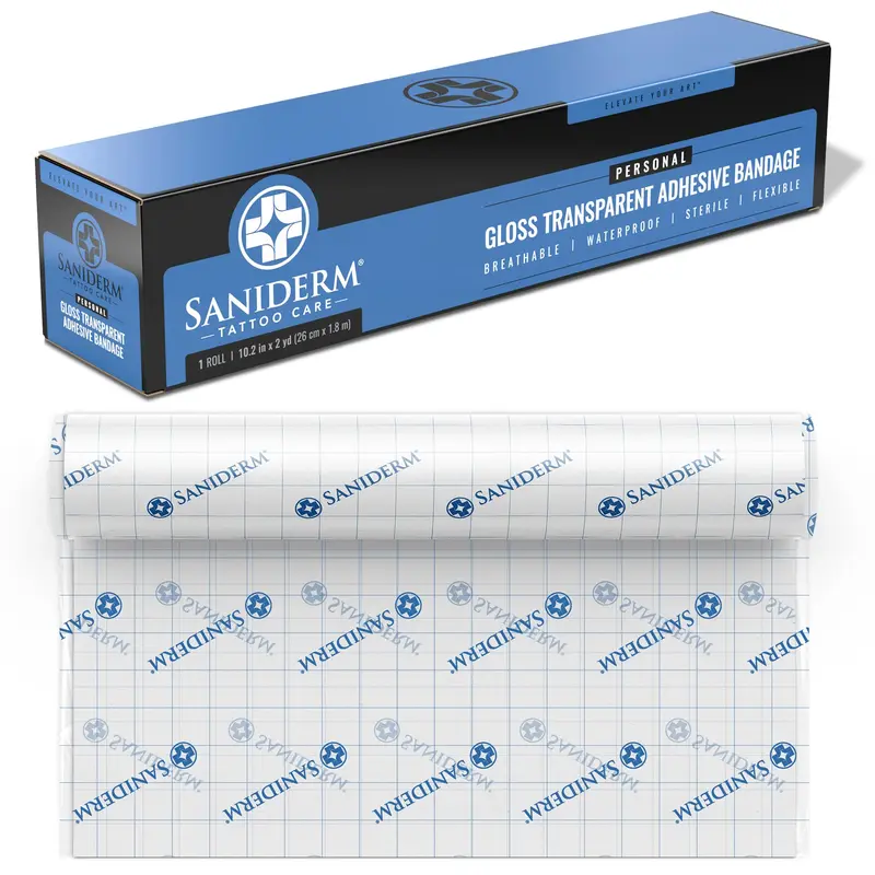 Saniderm Original – Pansement après-tatouage (rouleau personnel 25,9 cm x 1,83 m)