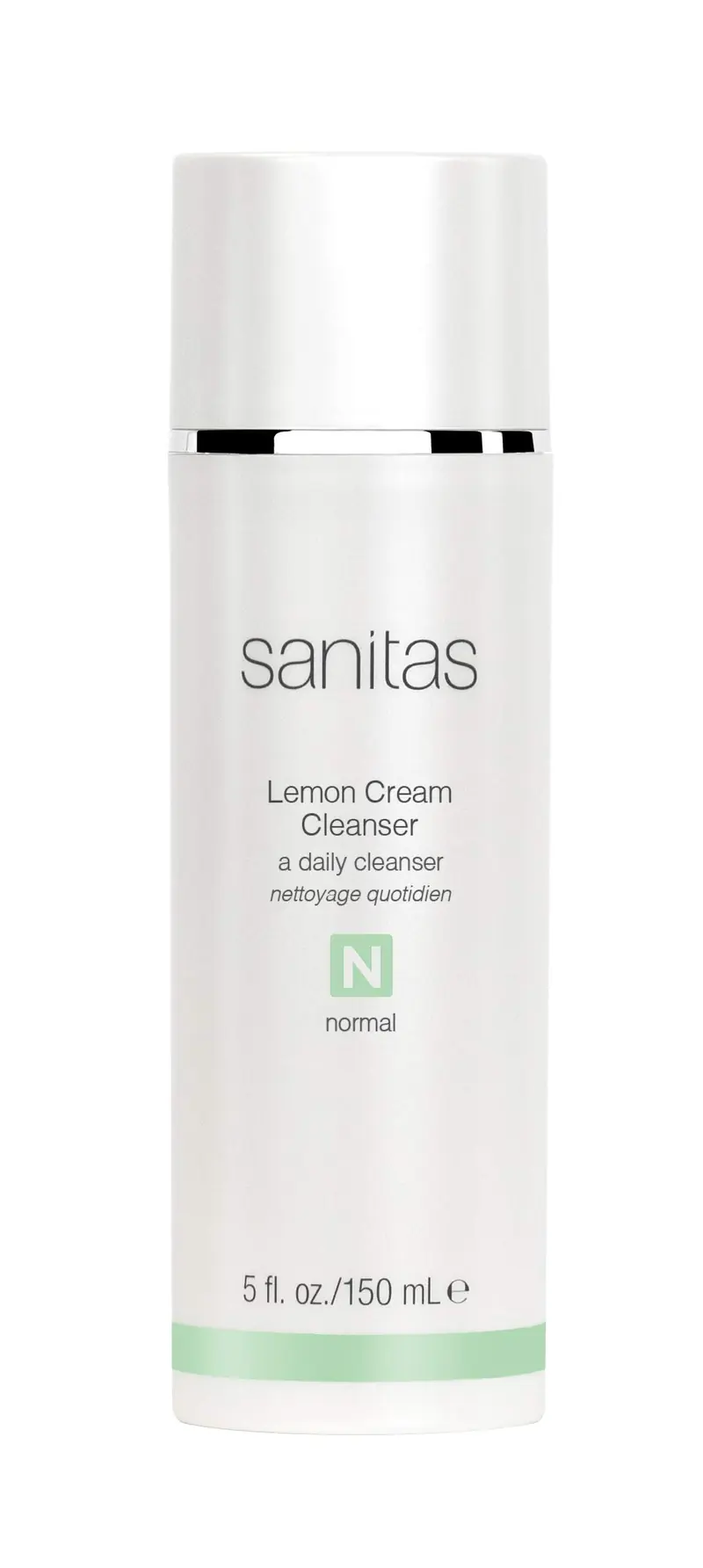 Sanitas Crème Nettoyante Citron – Enrichissante, Vitamine C et E, Jojoba, 5 onces