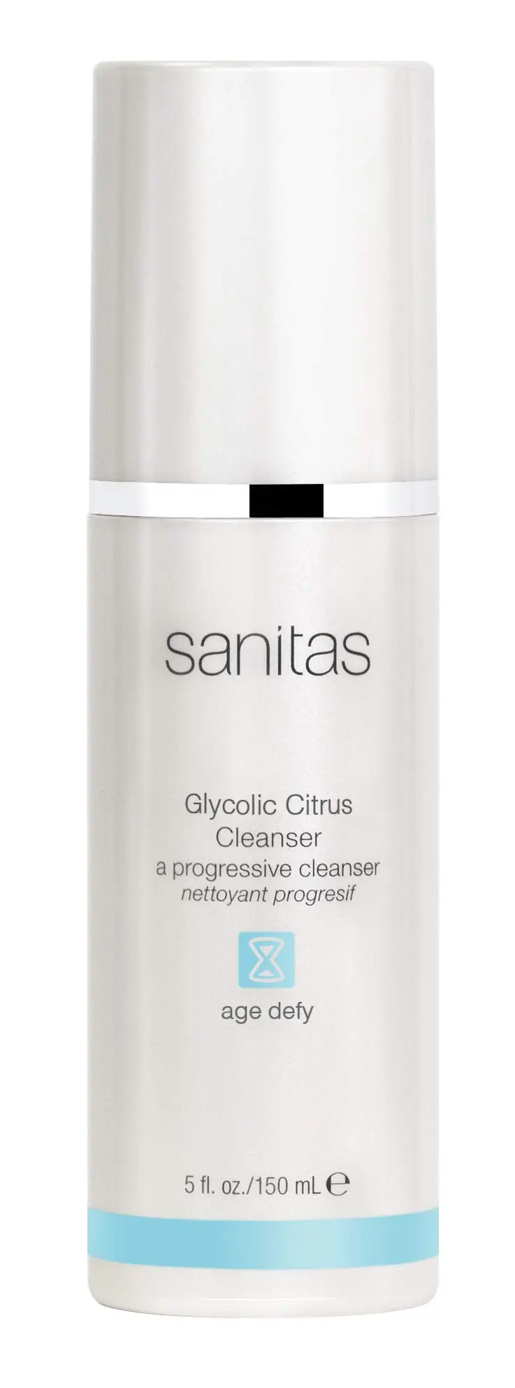 Sanitas – Gel nettoyant exfoliant glycolique pour le visage, citron, 150 ml