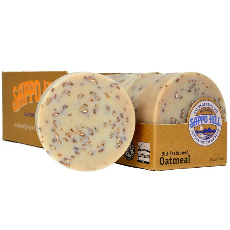 Sappo Hill Savon à l’Avoine et Glycérine – 3,5 oz, Lot de 5
