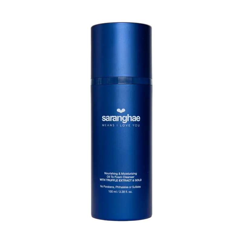 Saranghae Huile Nettoyante Visage 2-en-1 au Calendula – Démaquille et Nettoie avec Mousse
